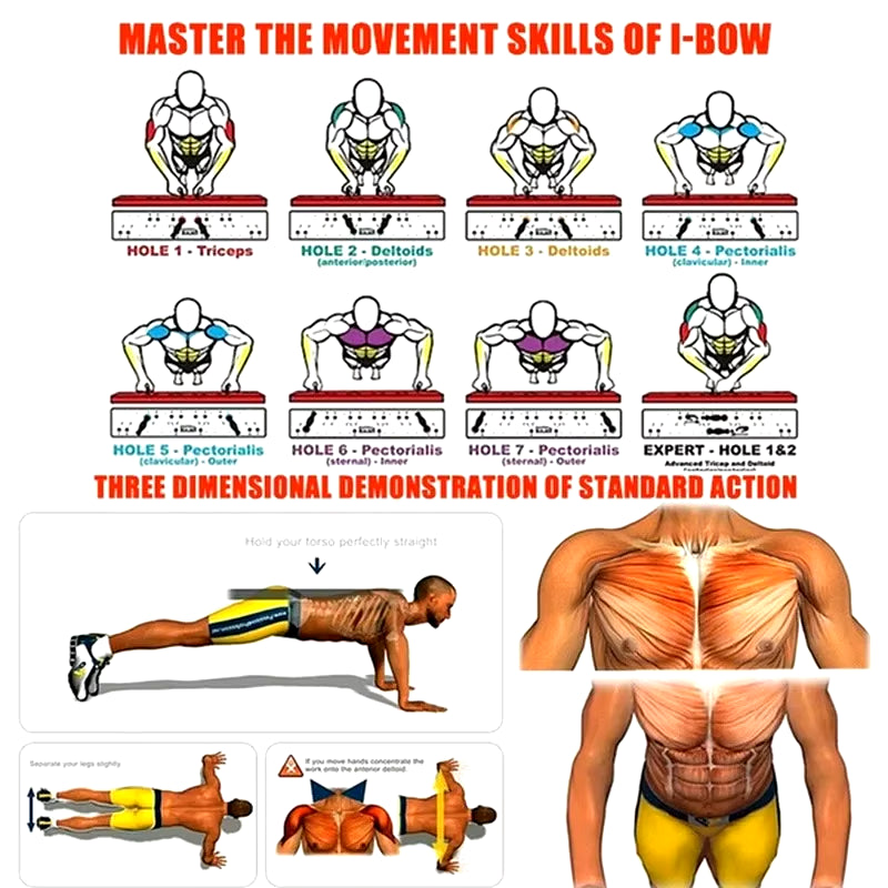 Portable Multifunctional Push-Up Board 